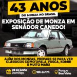 Senador Canedo comemora 43 anos do Monza com exposição de carros clássicos